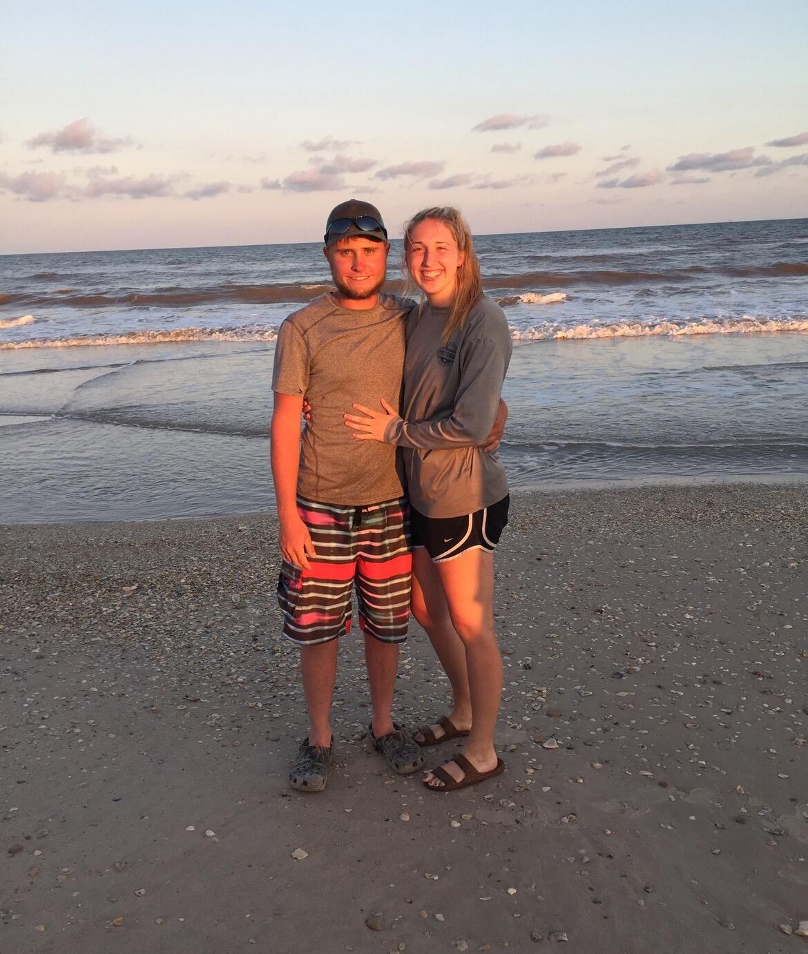 Beach trip with family to Matagorda. 