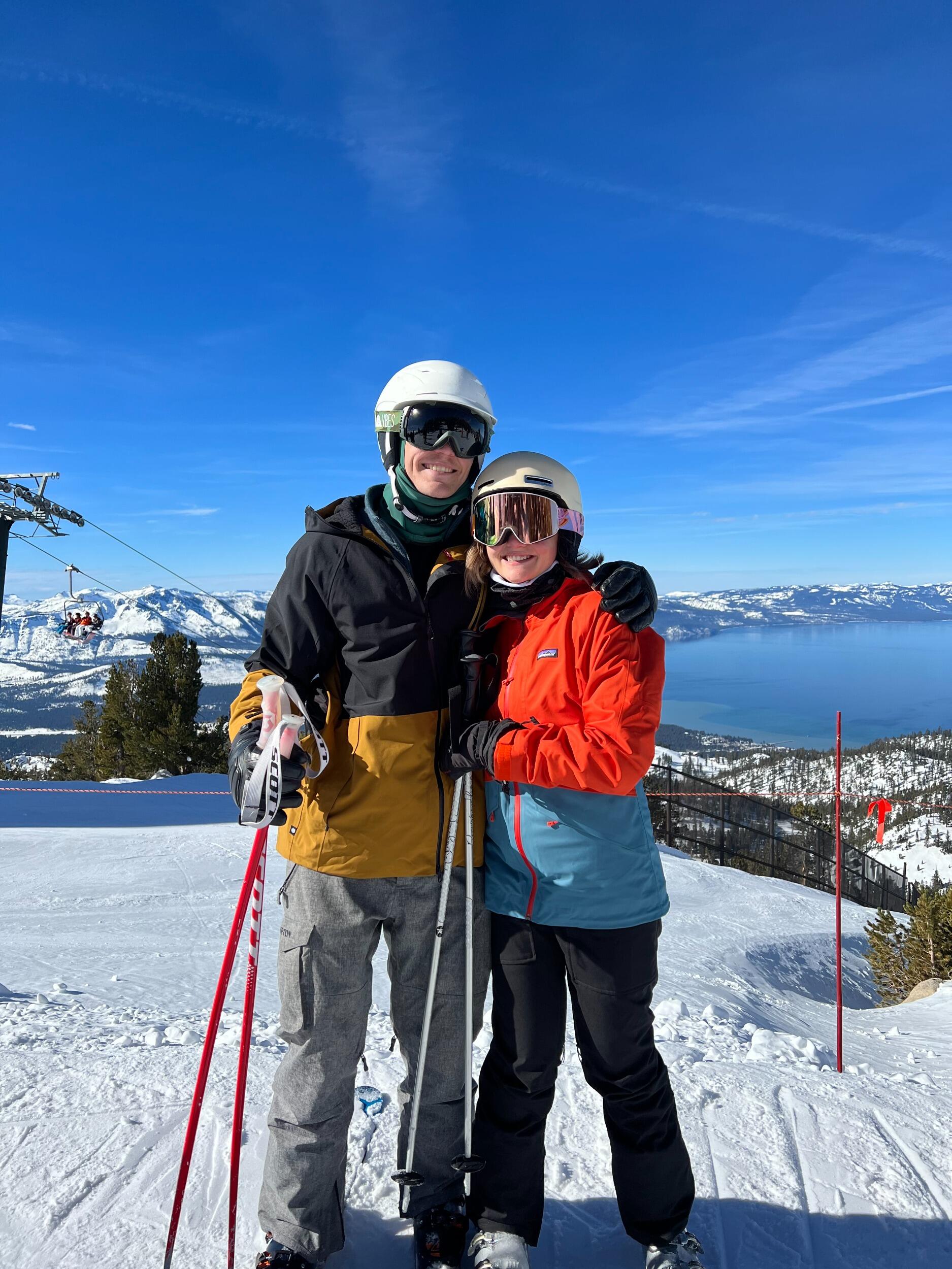 First time skiing together