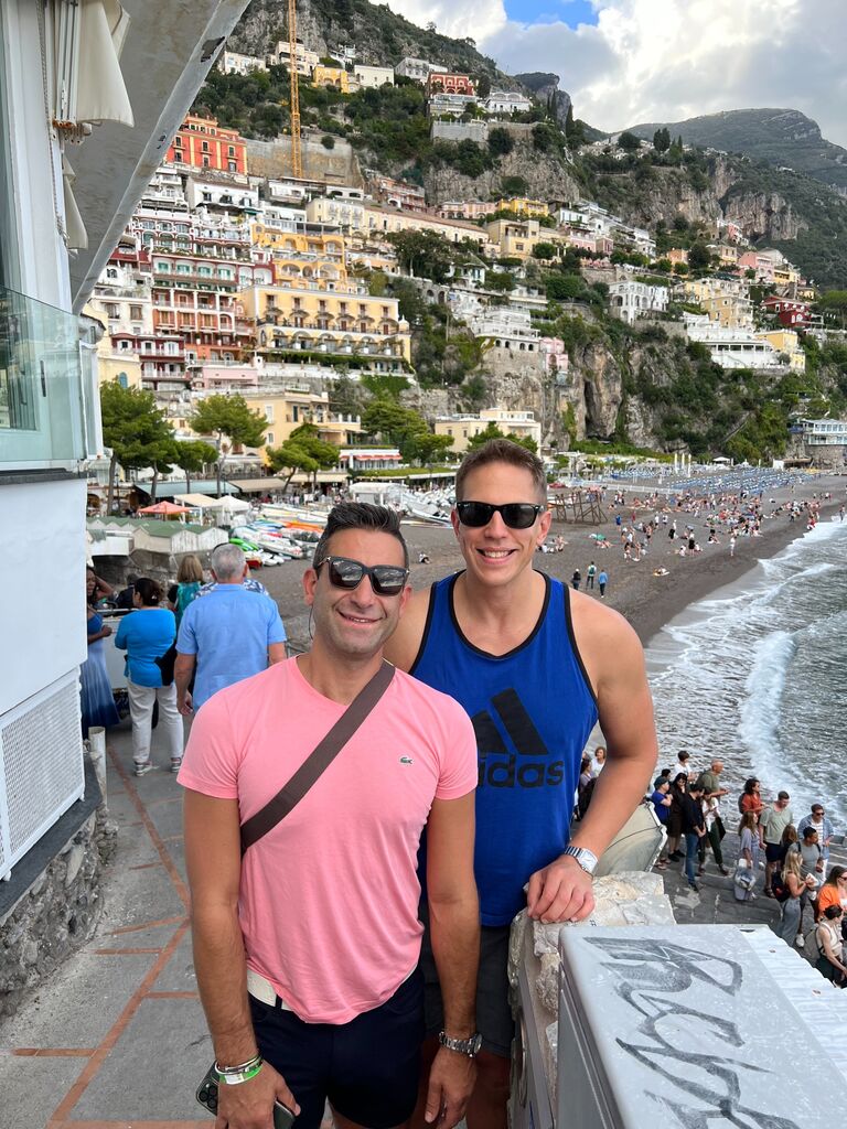 Positano, Italy (close to where John proposed to Alex only one day later!)