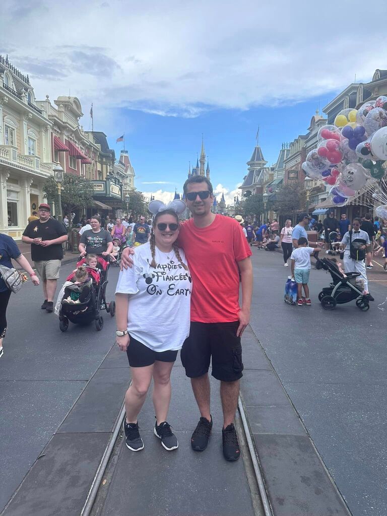 Celebrating our engagement at the most magical place on earth!