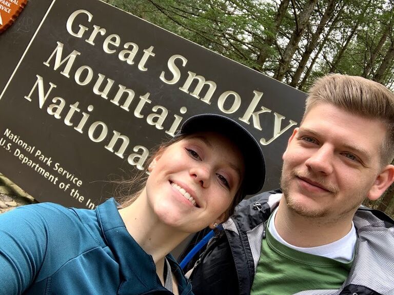 Spring Break in Gatlinburg TN. Fun fact, this is the exact week that UAB shut down for COVID, and we never stepped foot on campus until the next spring.