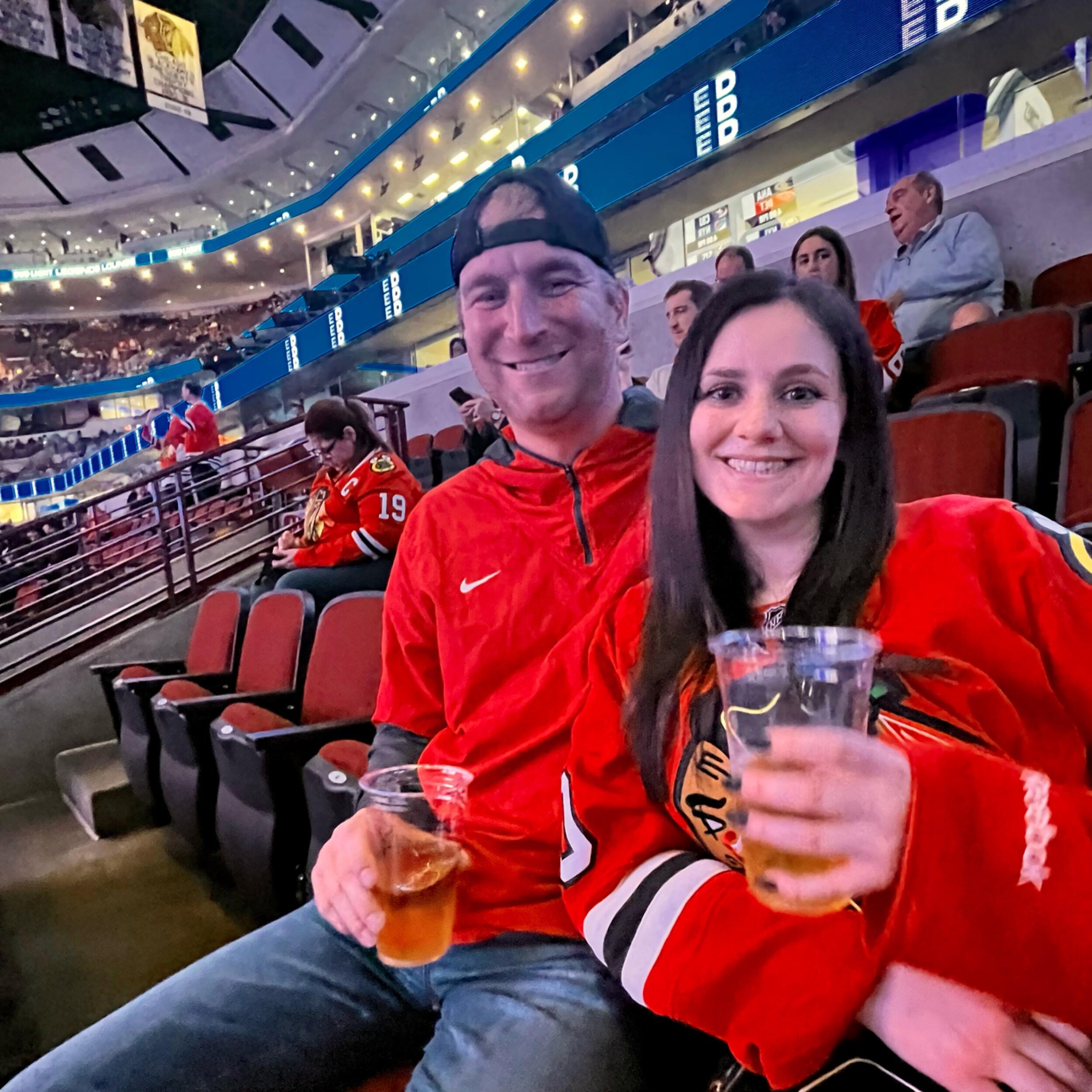 Our first hockey game together!