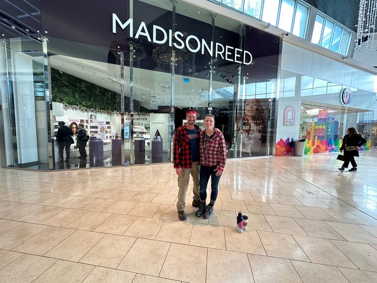 Some couples may not be able to raise 6 kids in a blended family, while simultaneously working together running a company, but somehow, someway we make it happen together. This is one of the fruits of our labor. Madison Reed Salon- Garden State Plaza. 