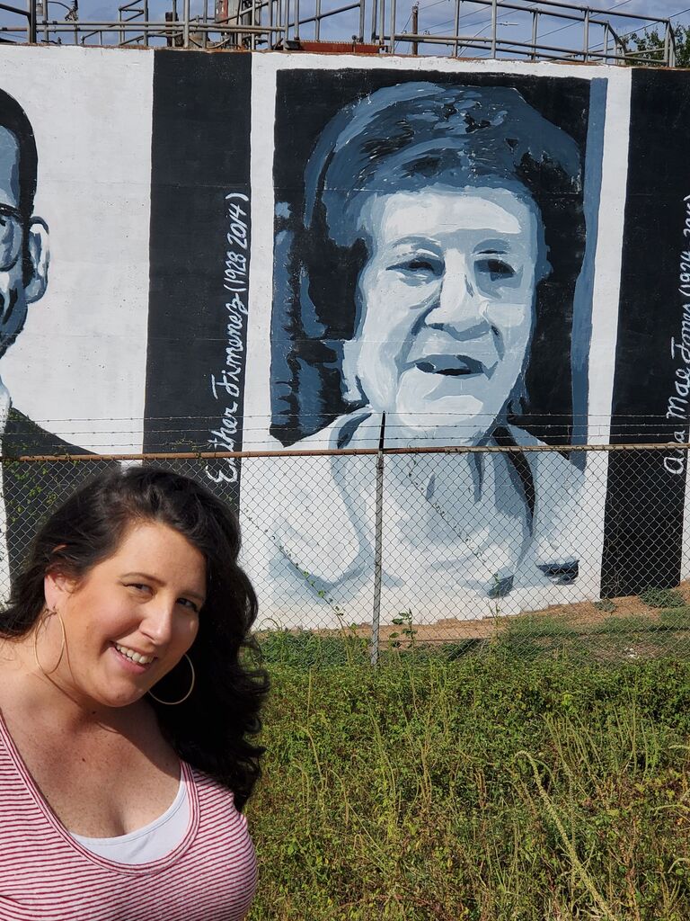 Granny Jimenez visiting Smithville, TX