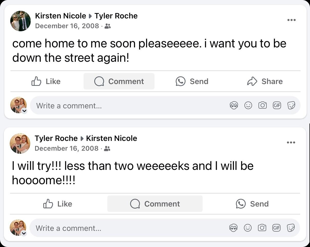 Kirsten and Tyler have only been away at college for a semester, but they miss being close enough to meet up on short notice. Each time the end of a semester rolls around, they look forward to seeing each other back home in Memphis.