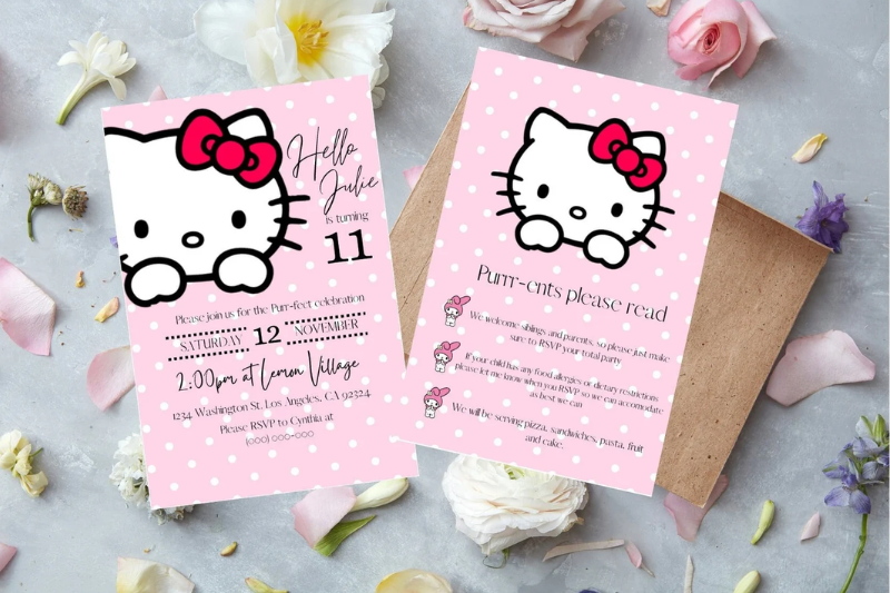 hello kitty candy bags templates