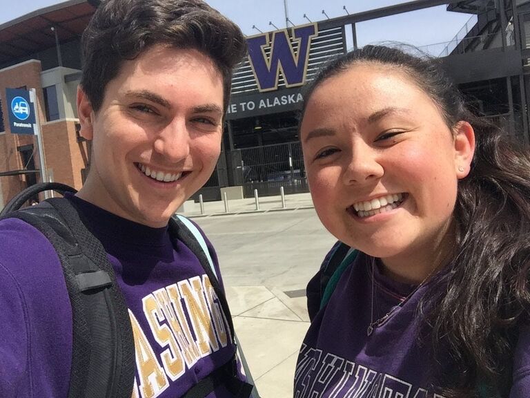 Joe and Tori visit UW. Go Dawgs!