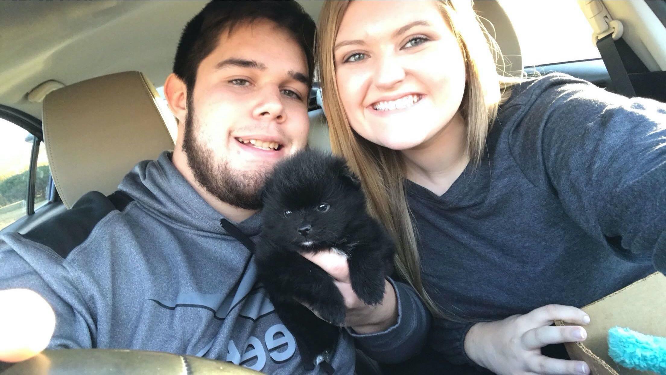 As an early Christmas gift, Joey got Gabby a Pomeranian named Leo