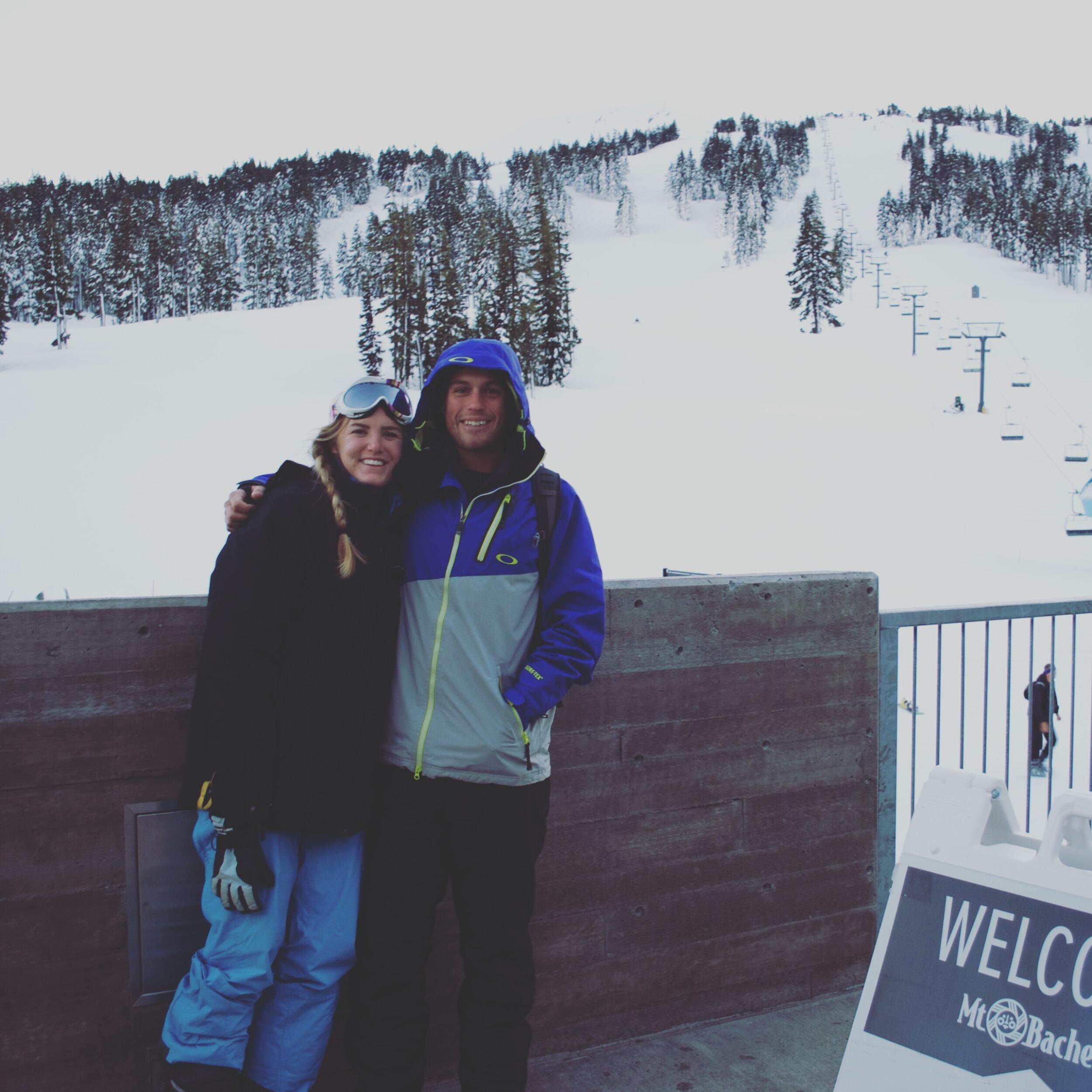 Matt's first time skiing, I almost killed him out of my excitement for being on the hill but he was the best sport about it :) 