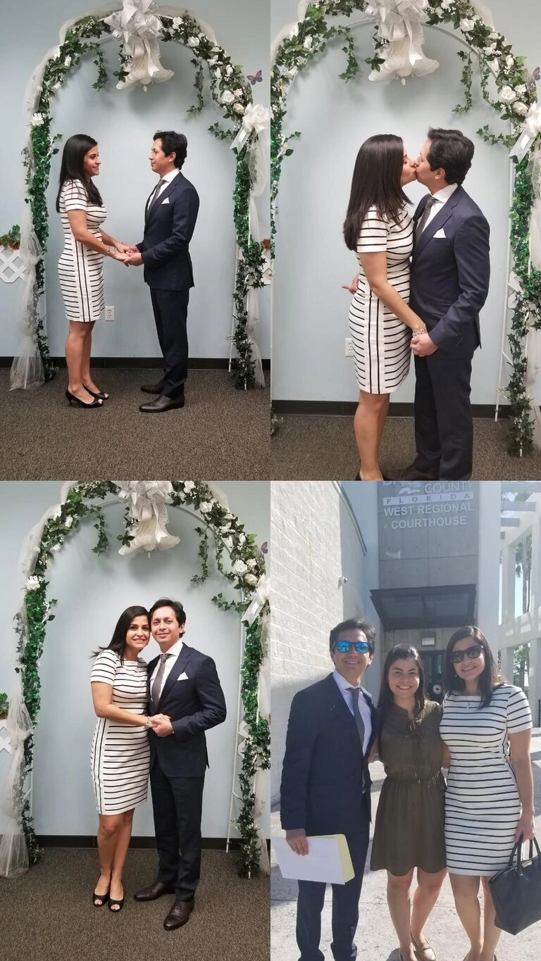 Civil Wedding day... Beautiful and intimate.!