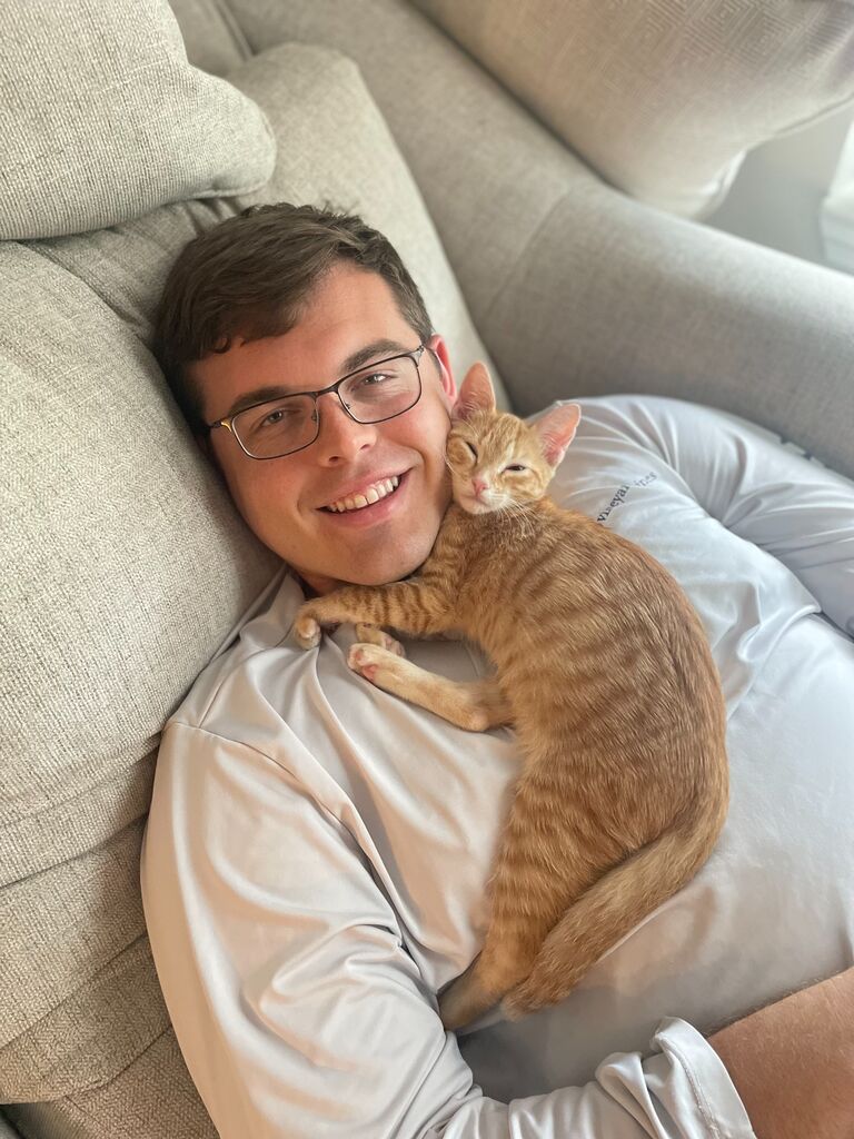Another one just to prove he is a cat guy :)