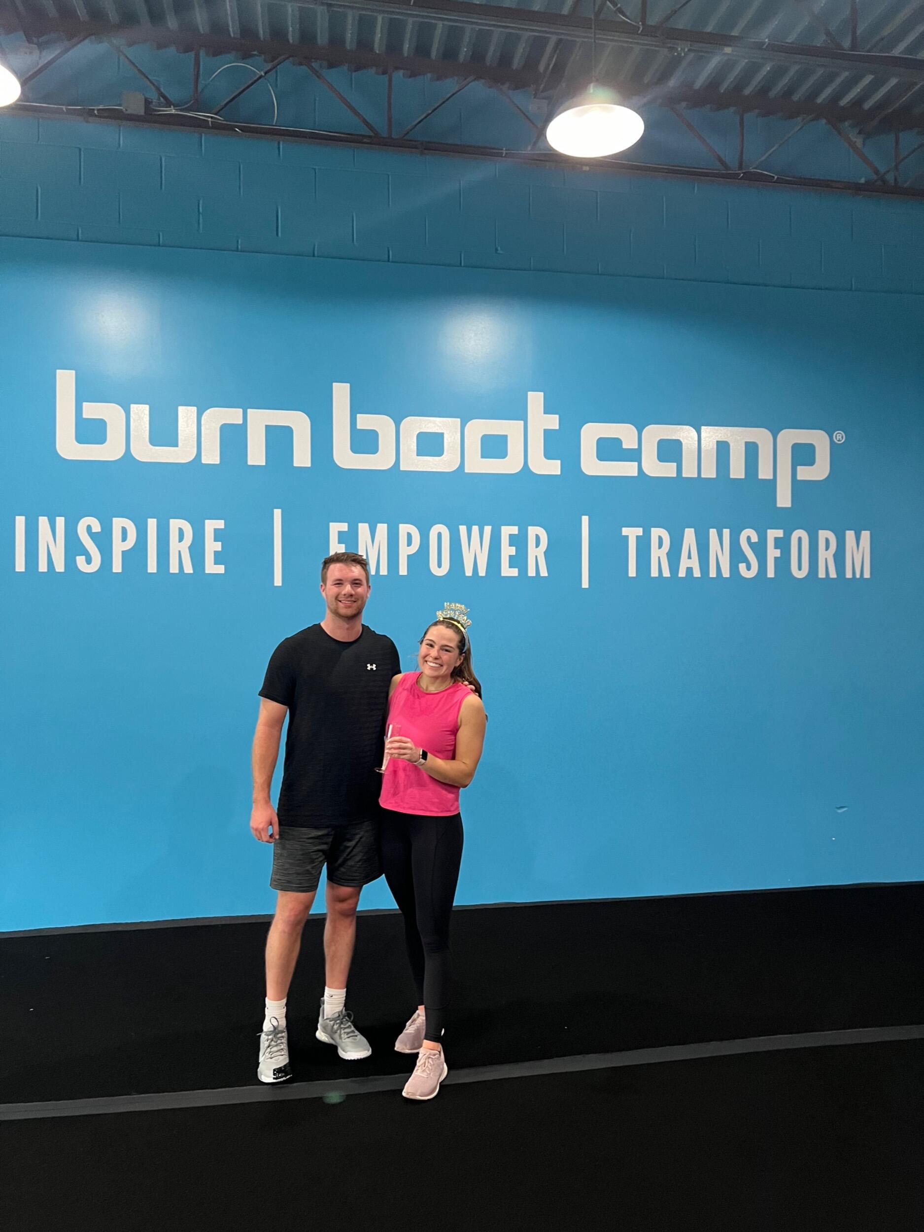 We love running and working out together! We joined Burn Bootcamp on and off throughout Allie's gap year and loved it!