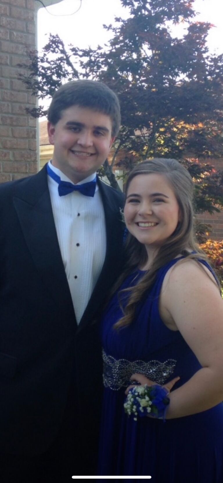 Our first picture together! Peyton’s junior prom