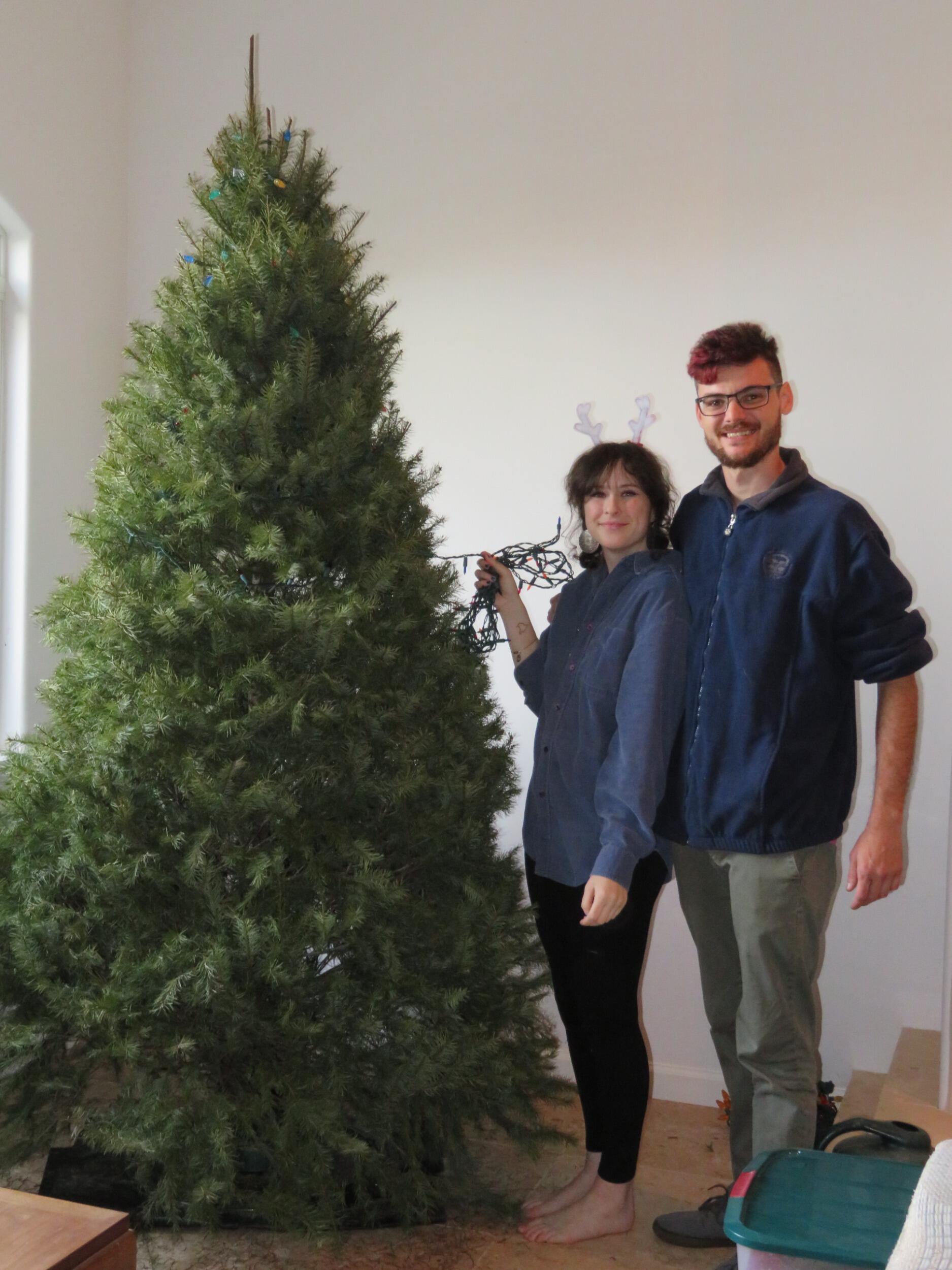 Our first Christmas together! Rosie came home to Escondido