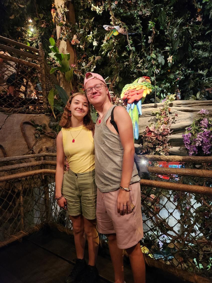 Noah came on a family trip with the McClendons
