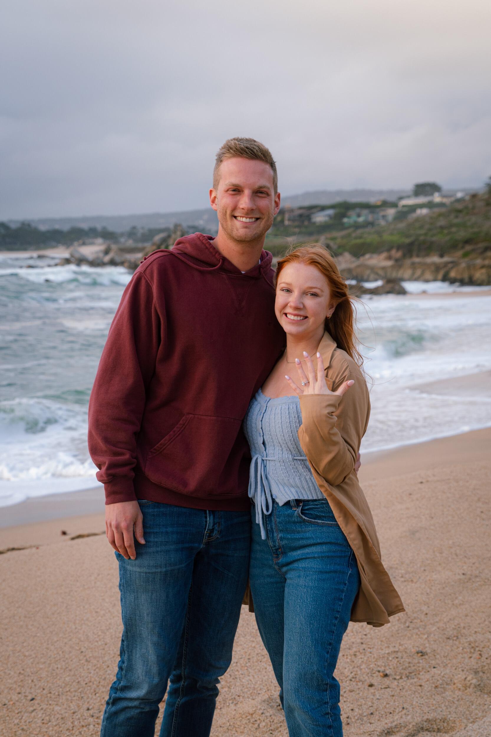 Kendrick proposed to Jenna on a trip to Carmel, CA in March 2024! 