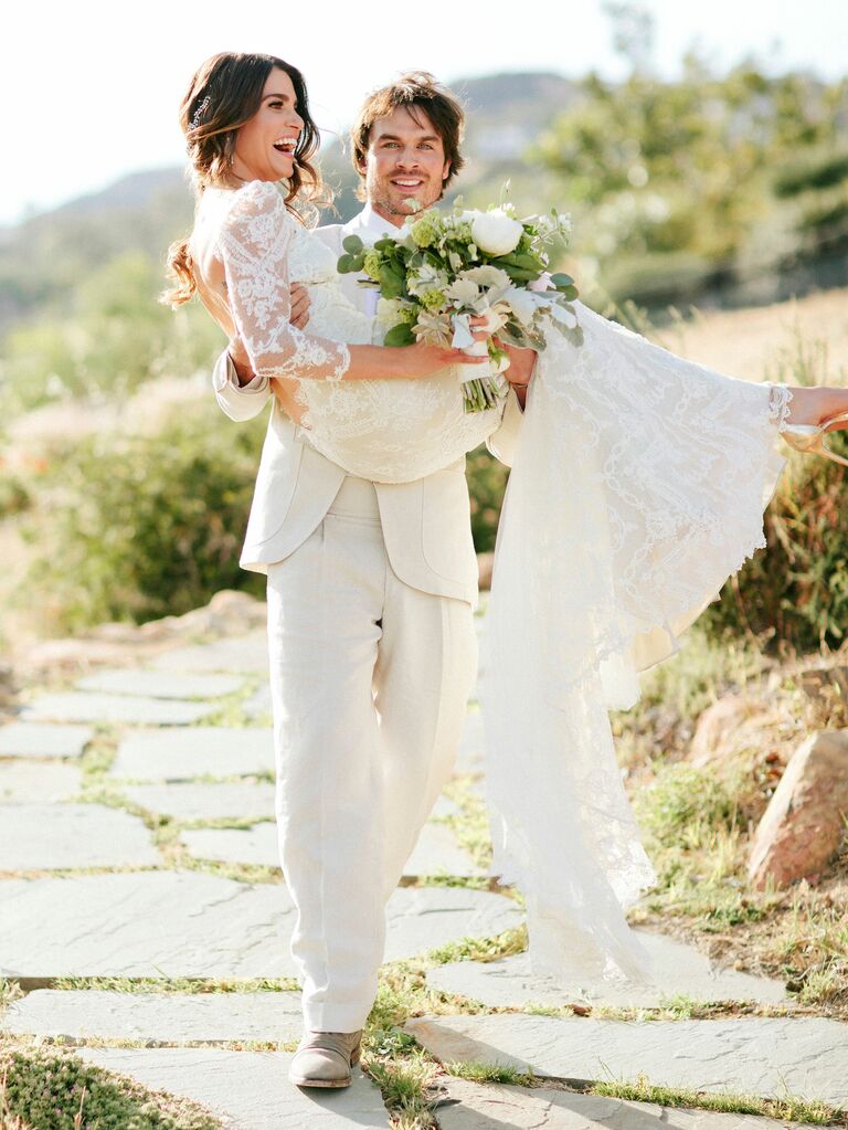 Nikki Reed's wedding dress