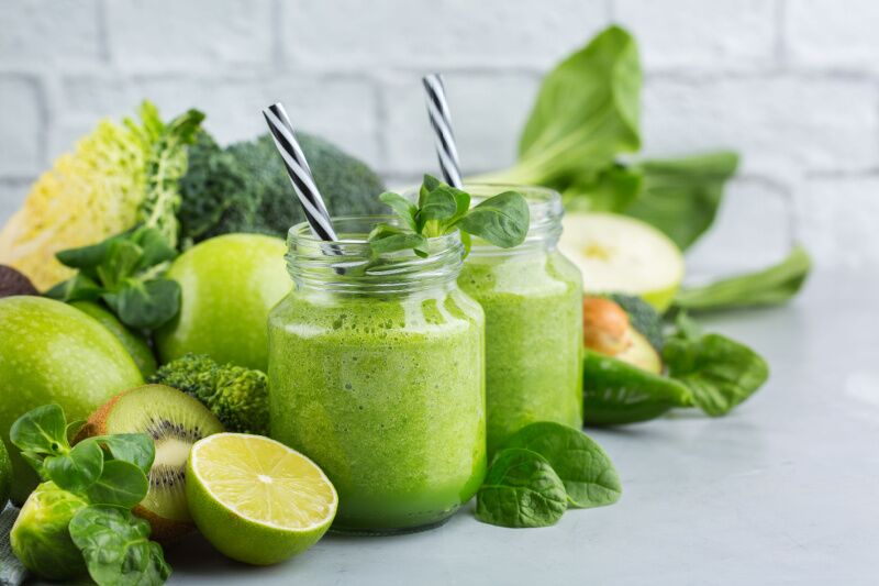 Woodstock themed party - groovy green smoothies