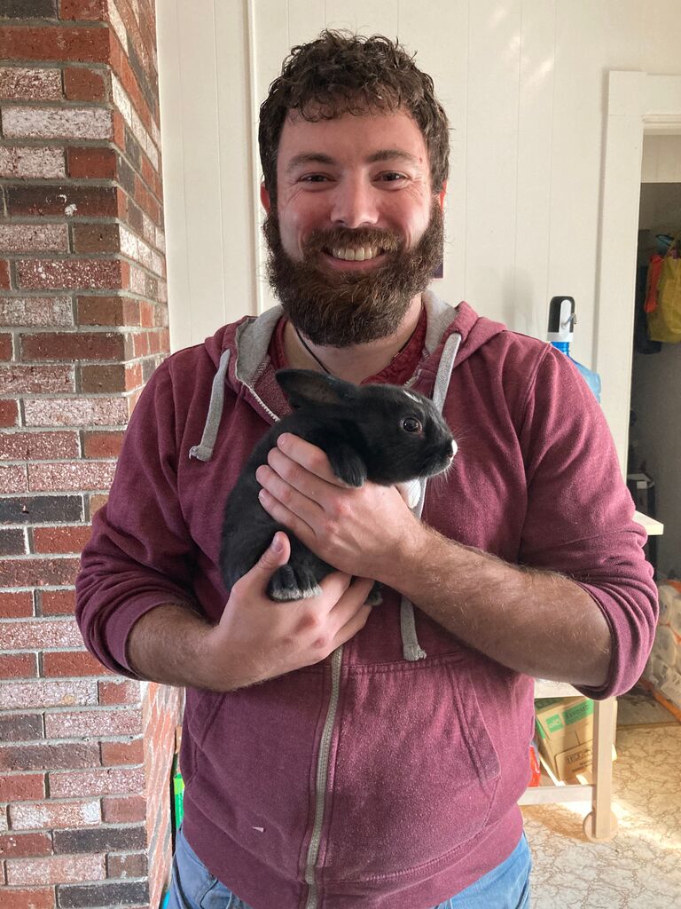 Seth and Megan get their first animal together, baby Cricket the rabbit. this was the only the beginning...
