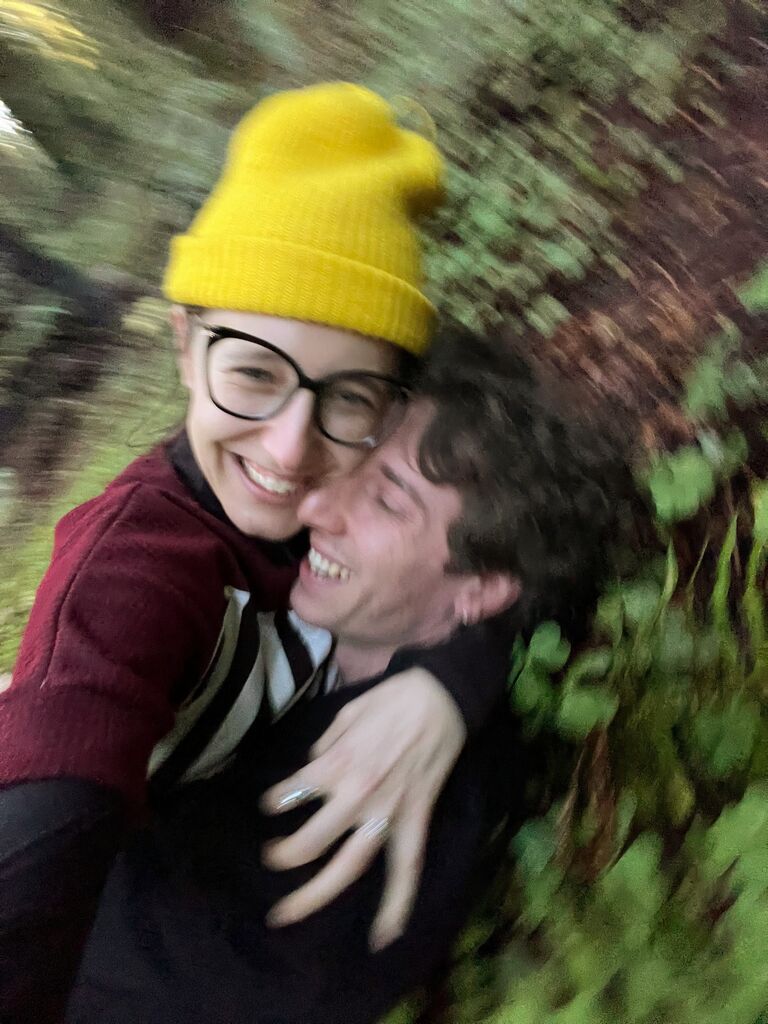 getting engaged in the forest!!!!
