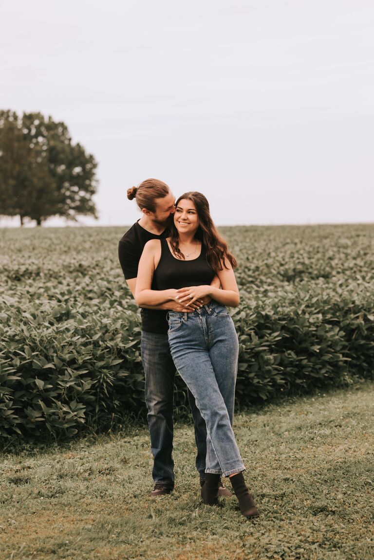 the day he popped the question - she said yes!