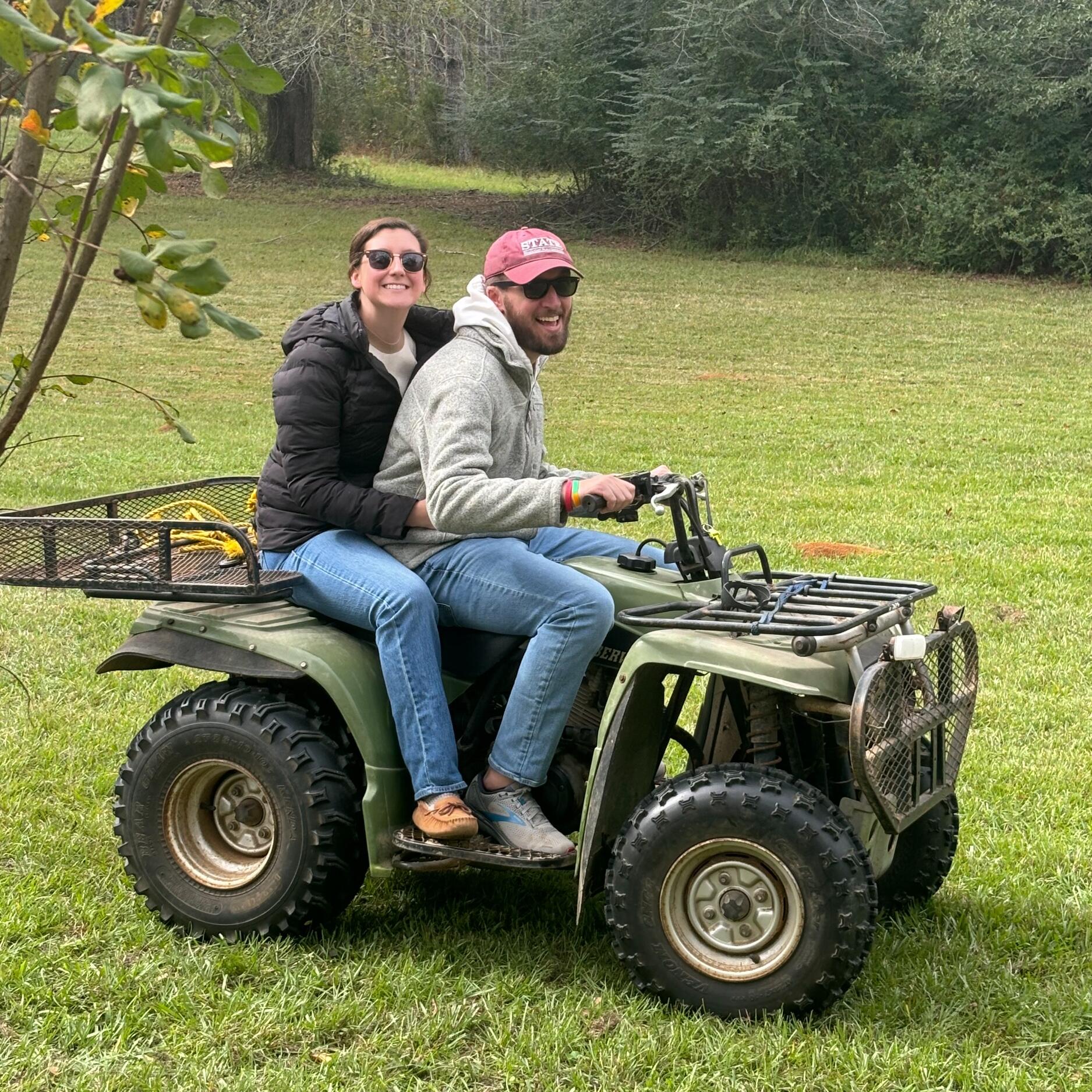 Shared our first Thanksgiving together in Brookhaven, MS! Sammi tried fried turkey for the first time and got a 4wheeler tour around the property.