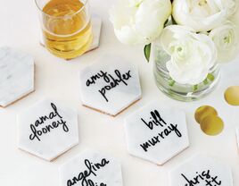 DIY coasters styling: Lisa Lee for Ray Brown Productions