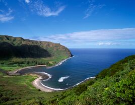 Halawa Bay in Molokai, Hawaii.