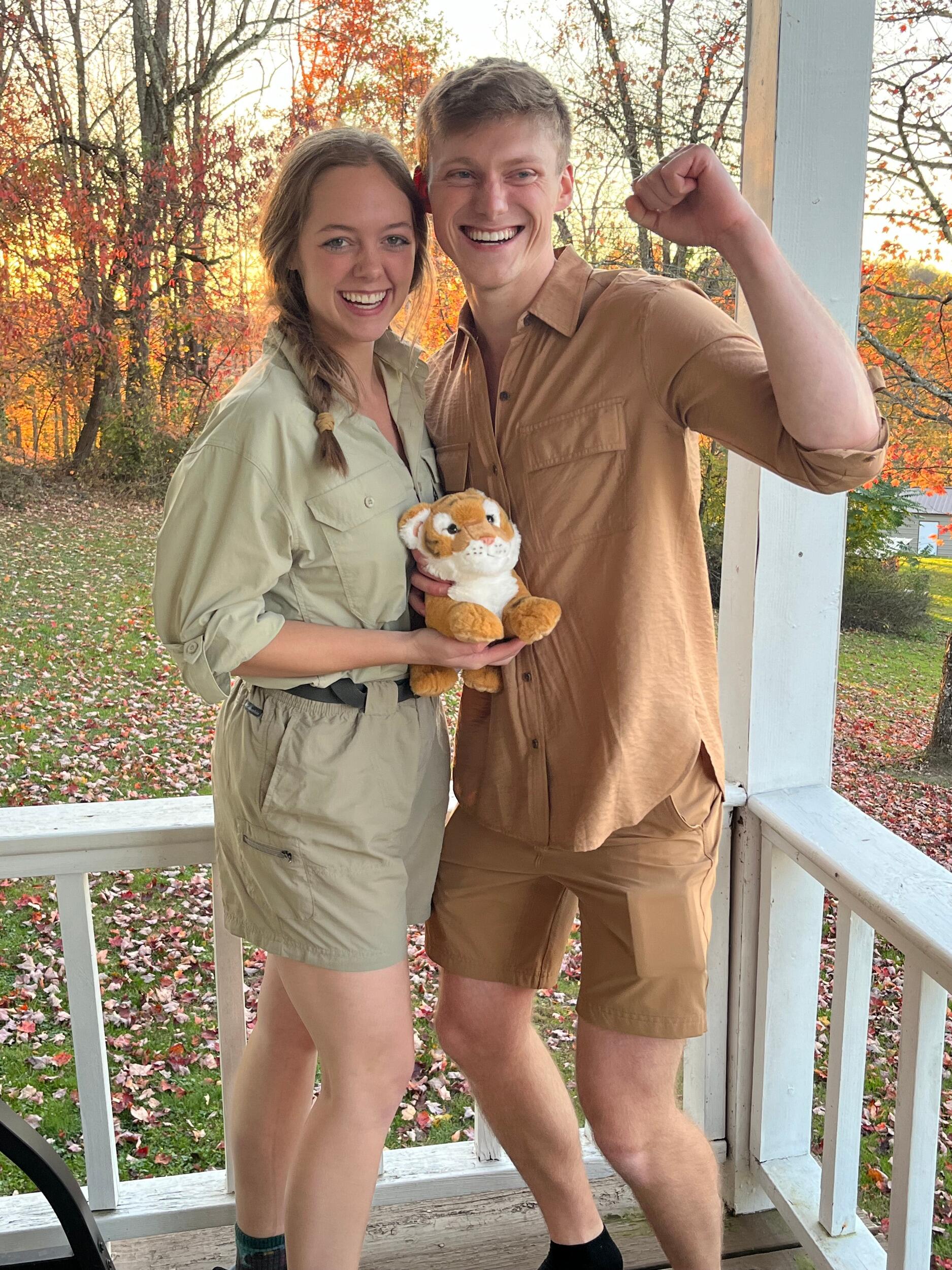 First Halloween married, dressed as the Irwins! Croikey!