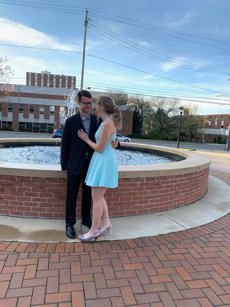 We attend our first freedom ball together and dance the night away for the first of many times. 
