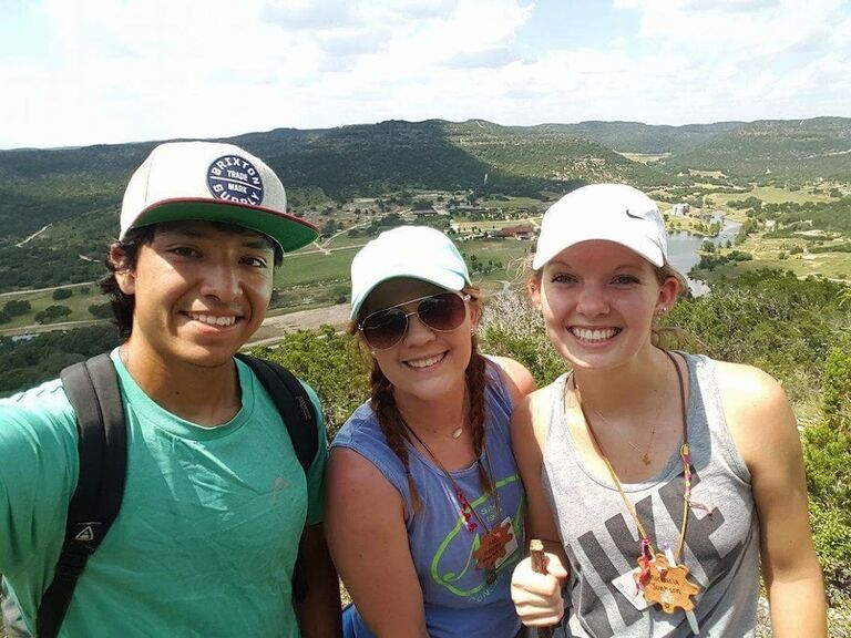 Jacob and I met at Camp Lonehollow in Vanderpool, TX! This was during our day off- we went hiking together and got to get to know each other.