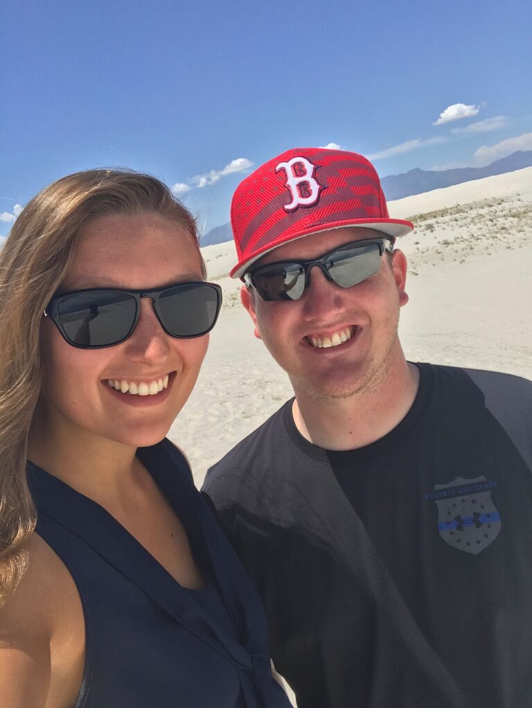 Savannah visiting Christian while stationed in New Mexico @ White Sands