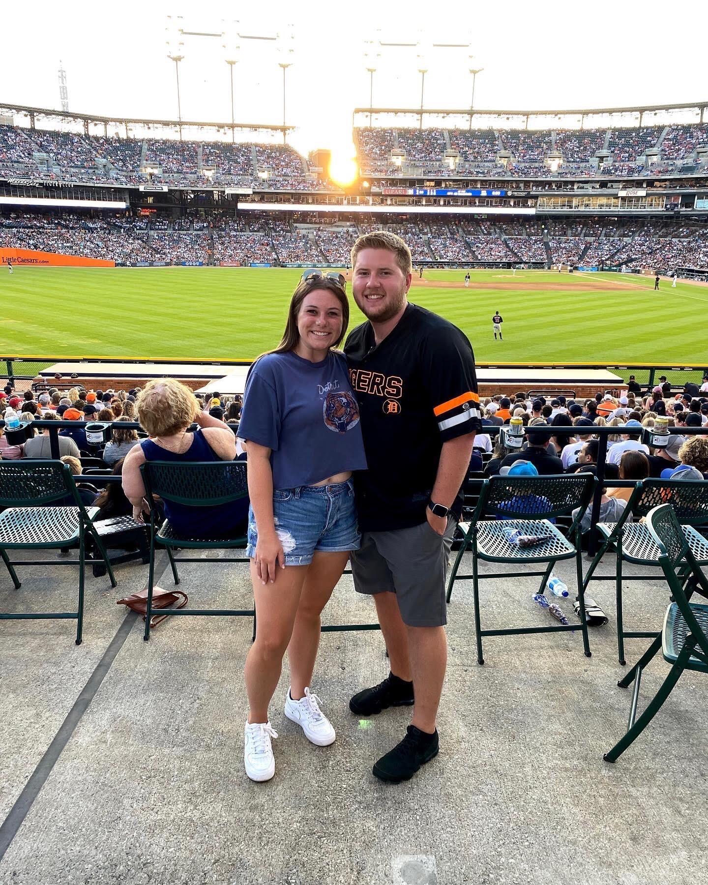 We had many adventures in the 5.5 years we have been together. Summer is our favorite and we spend as much time as possible at Tiger games or up north at the beach. 