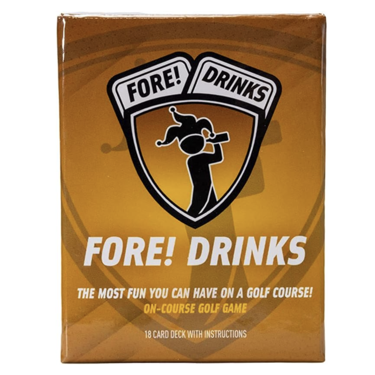 Fore! Cards: Drinks, On-Course Golf Game, Fun Interactive Golf Drinking  Game, Have More Fun On Your Next Round