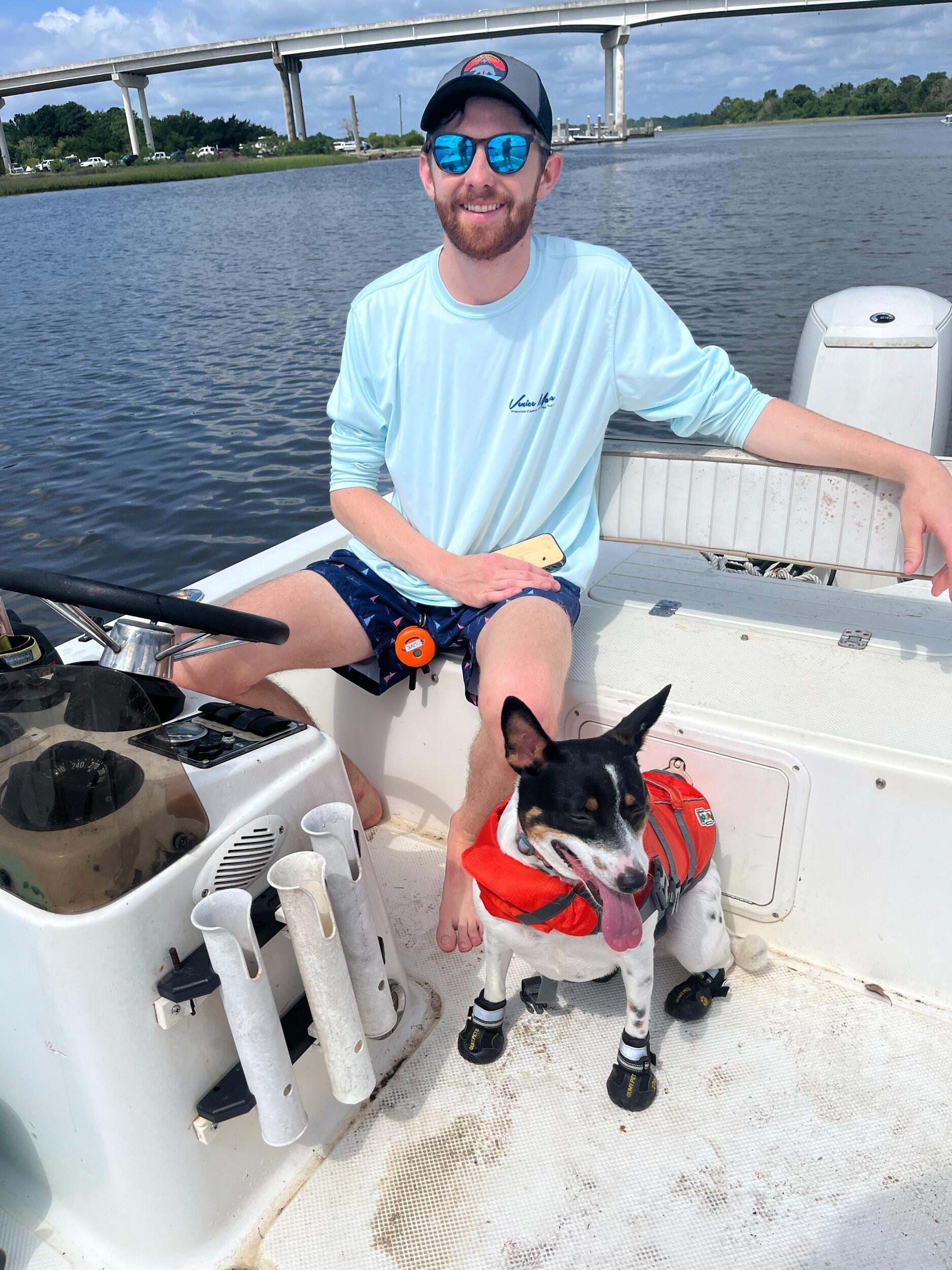 First family boat trip in Charleston. 