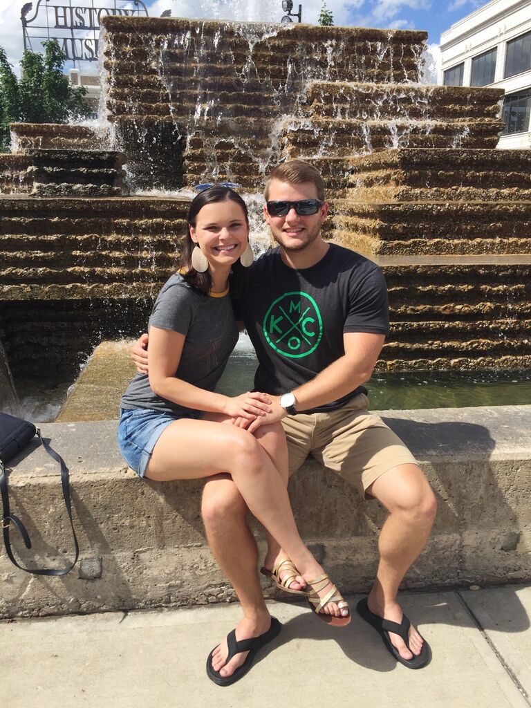 Jenny moved to STL and Andrew stayed in Springfield finishing up his doctorate. Jenny would drive down to Springfield every weekend she had the chance to. On June 22nd, after Jenny ruined his plans again, they told one another they loved each other. 