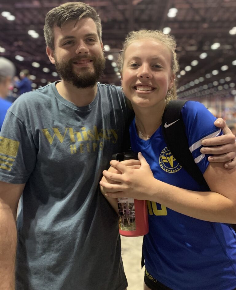 Lila and Addie come to visit for Lila's Volleyball Tournament