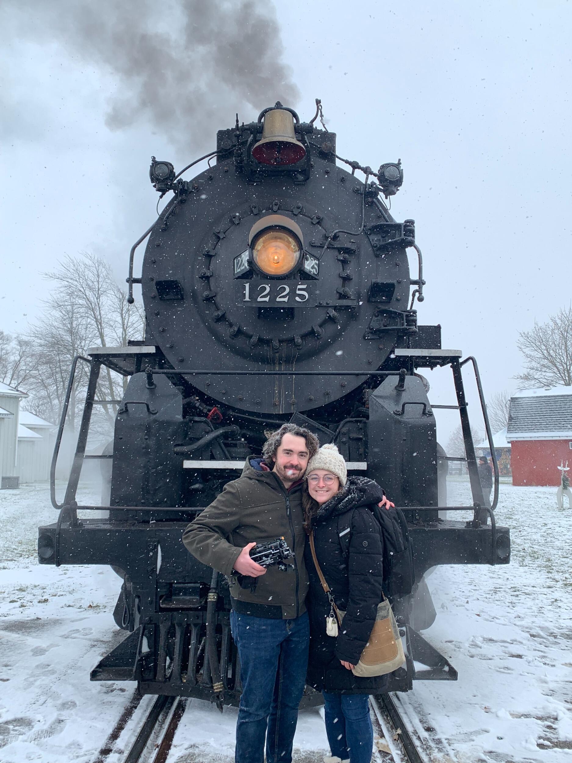 Polar Express Excursion on the Pere Marquette 1225 locomotive, featuring Shane's amazing custom Lego 1225 🚂