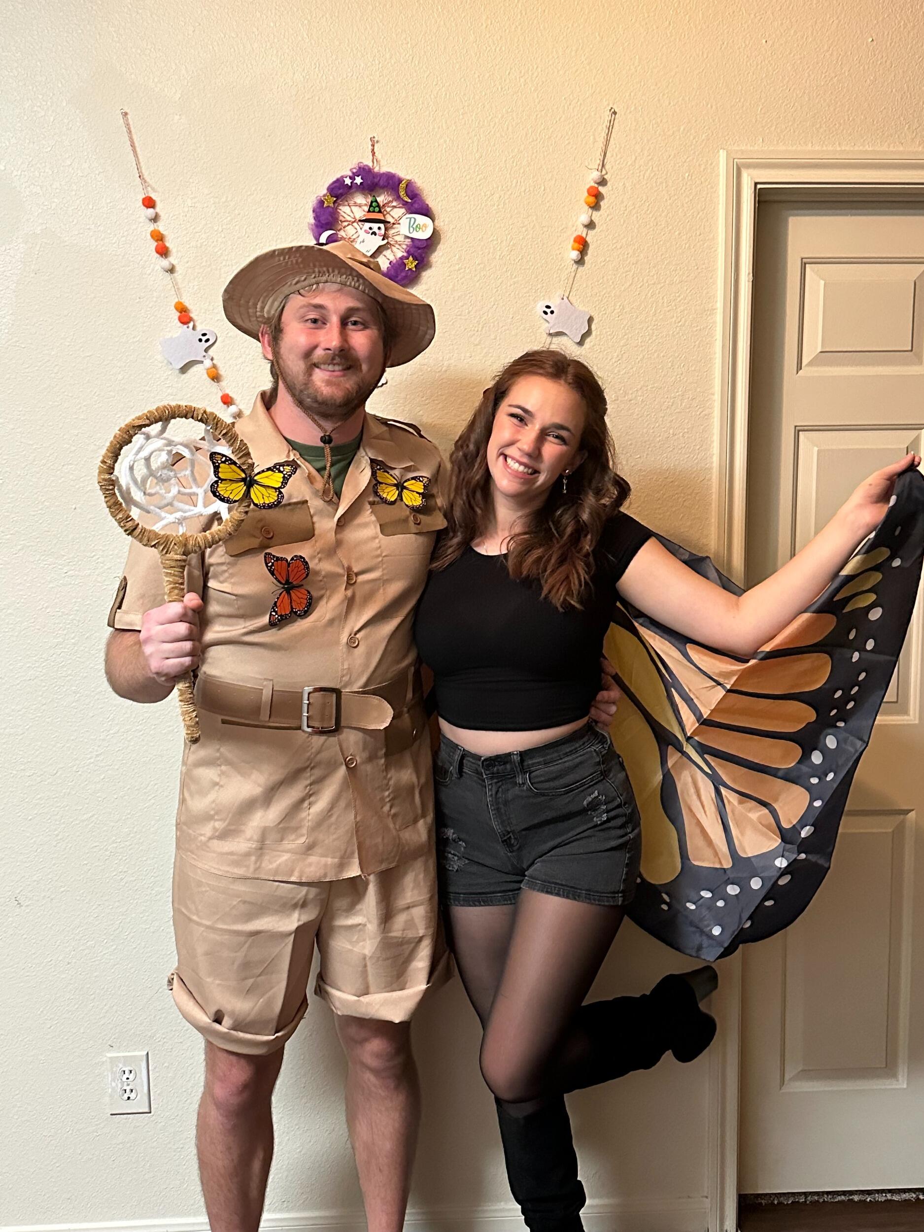 HALLOWEEN 2023 - a butterfly and a butterfly catcher