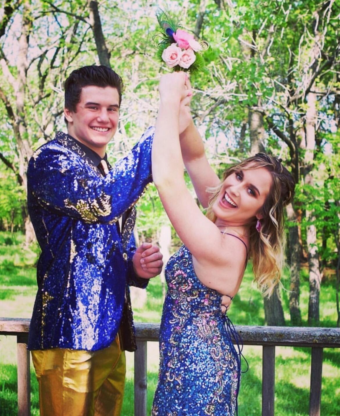 Last High School dance, I captioned this picture "* alexa, play can I have this dance from High School Musical" which is our "couple song" now and the song Triston played when he proposed. 