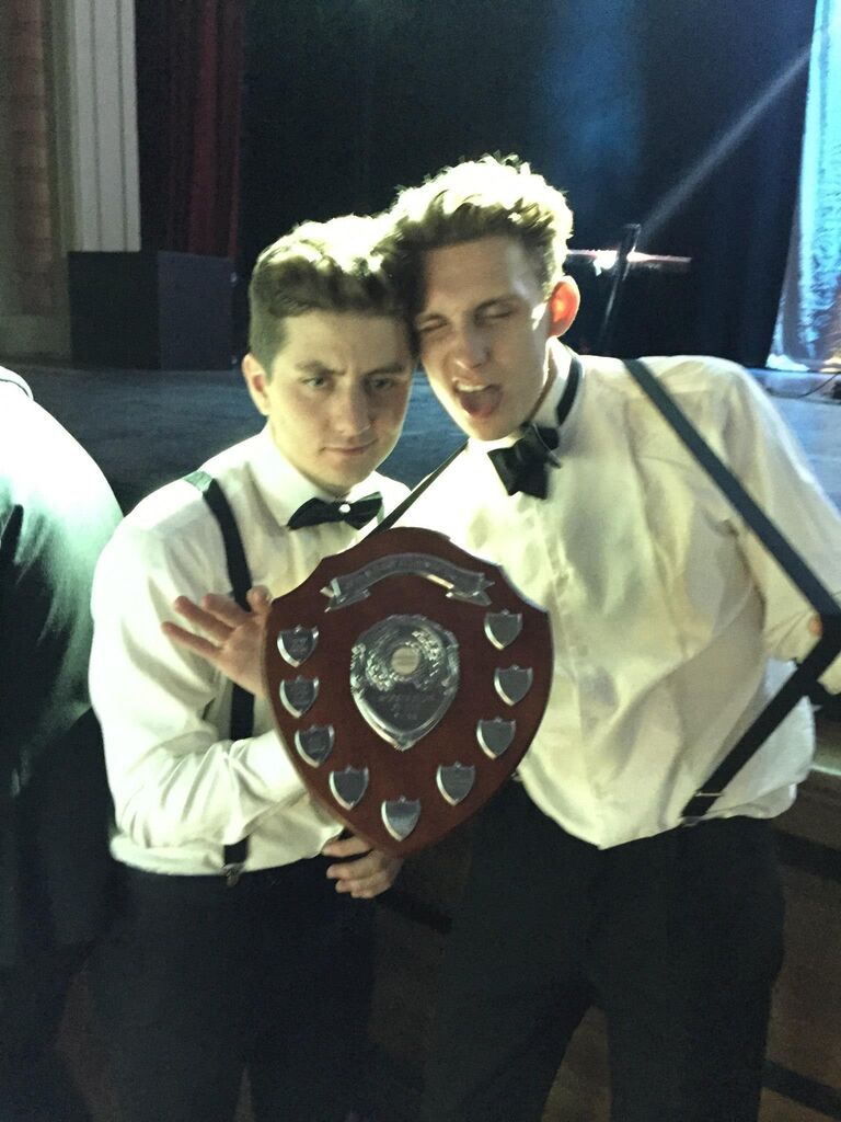 Declan at University. Sports awards in 3rd year.