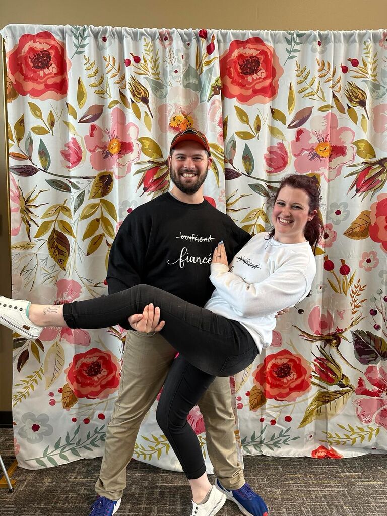 First wedding show! And they even won a door prize! 