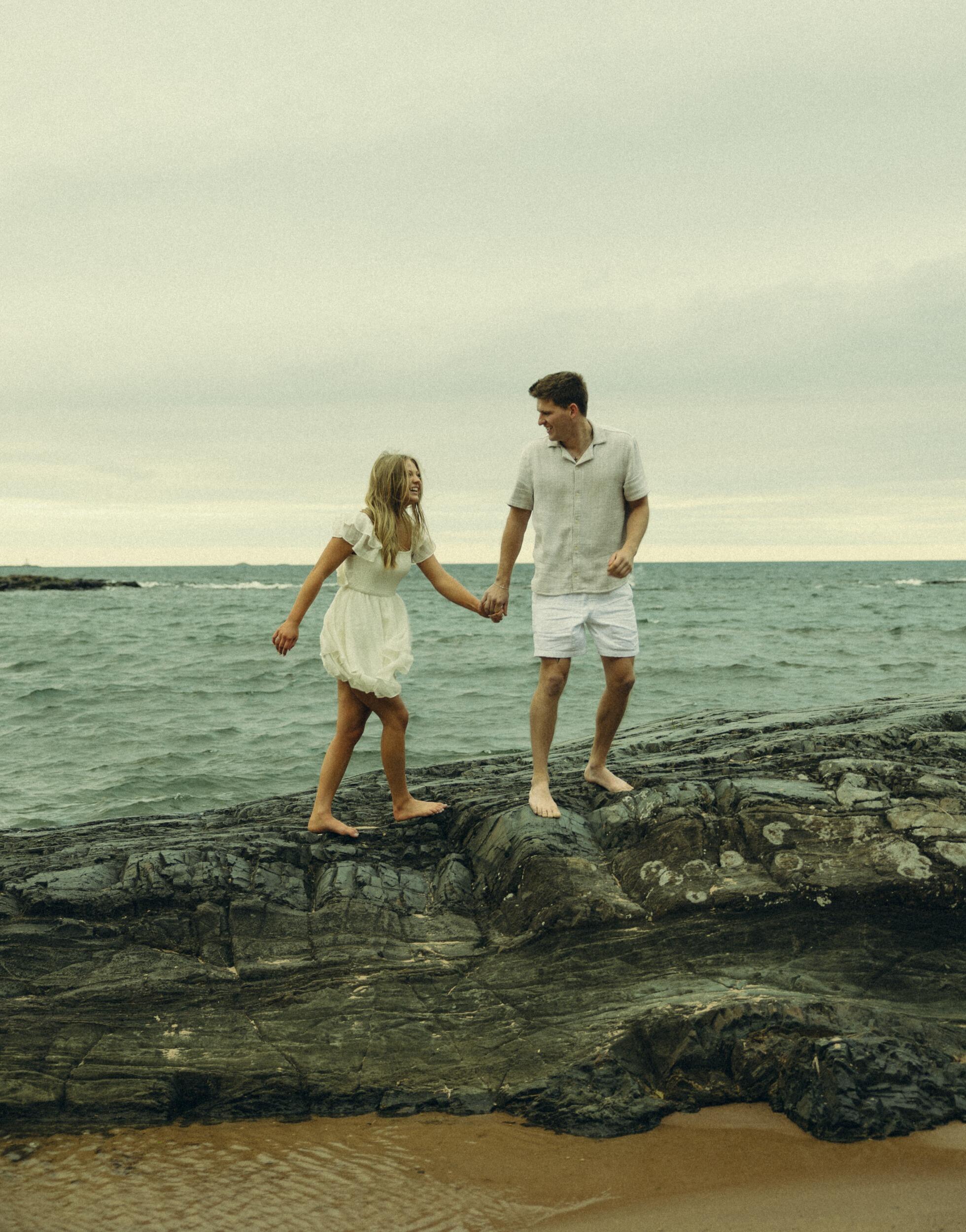 We took engagement pictures in Marquette, MI. It was SO cold!!