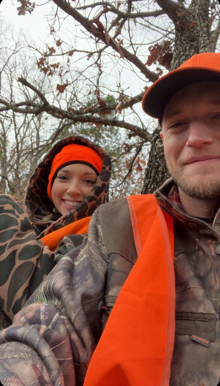 Ciarra and Matthew's first hunting trip together was cold and rainy...Ciarra almost did not go back. 