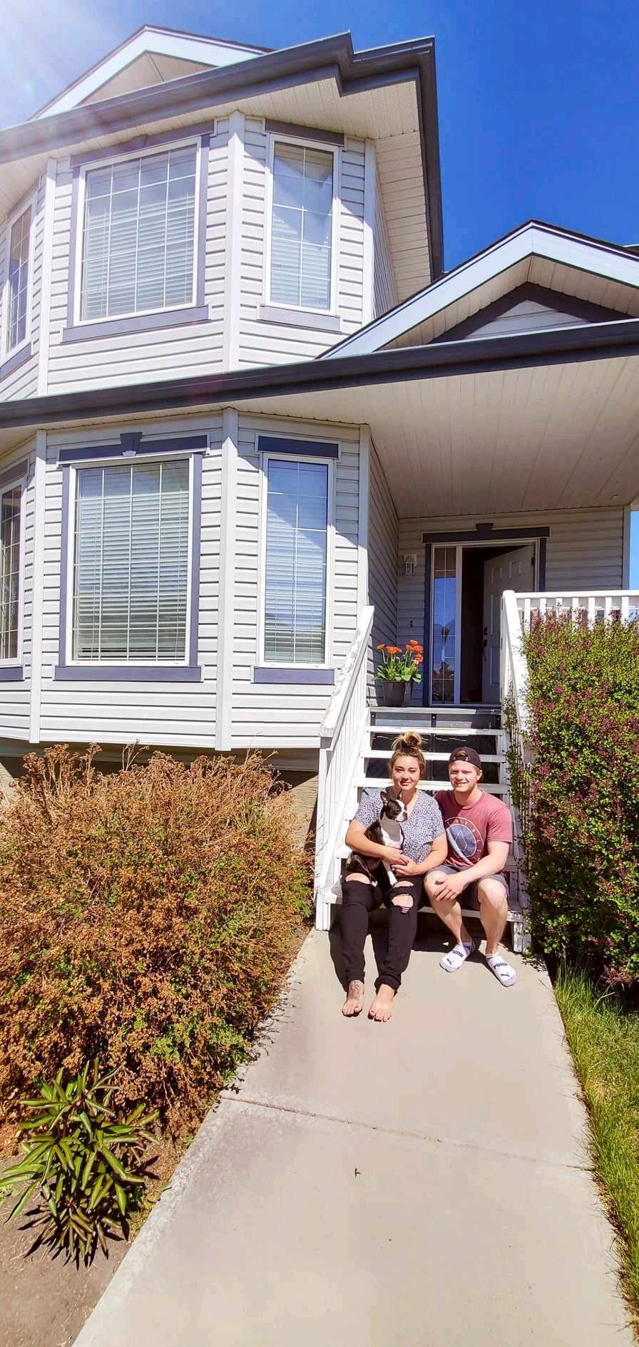 The day we got possession of our first house together 🥰