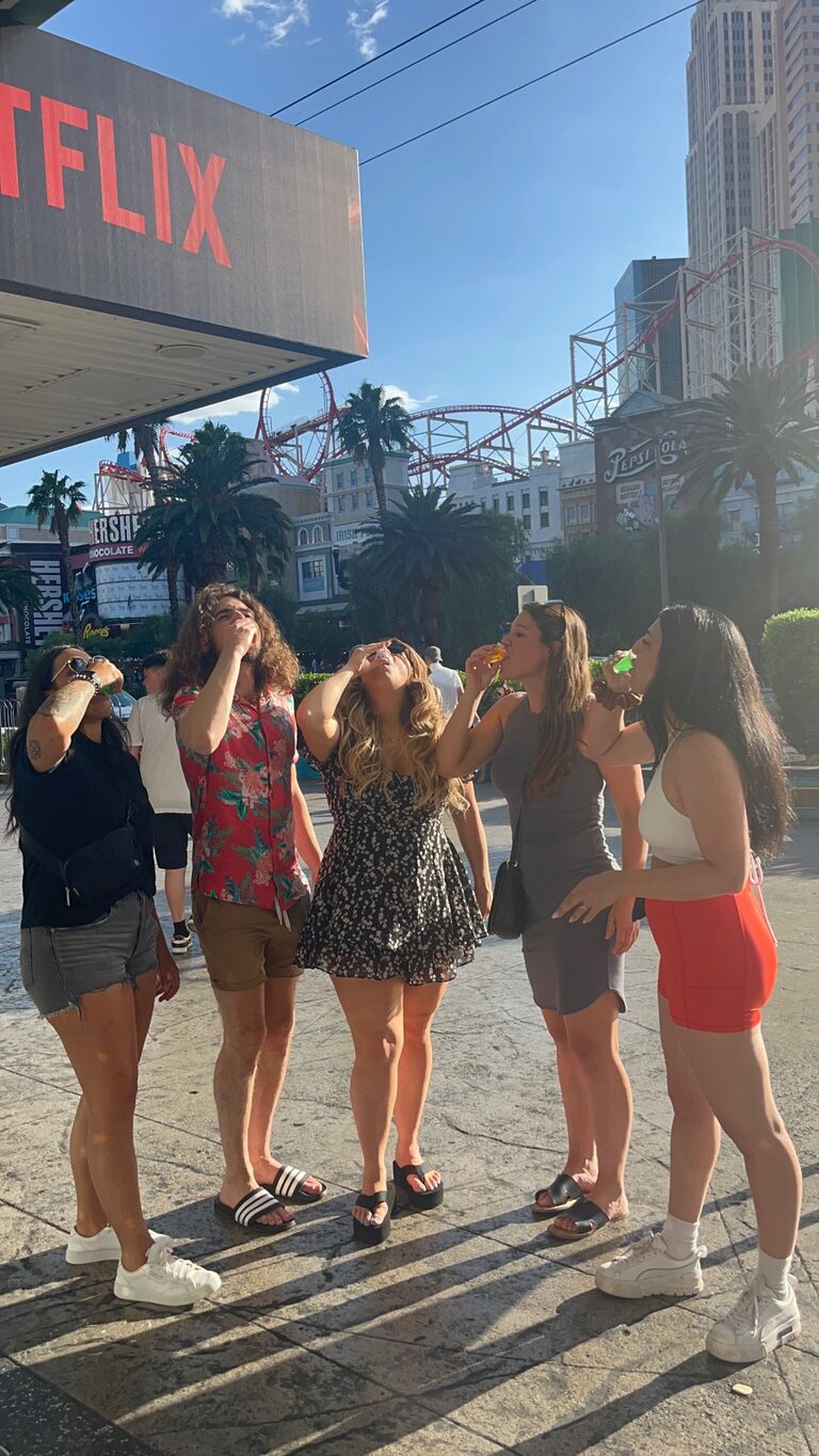 Celebrating Maha's bachelorette in Vegas! 