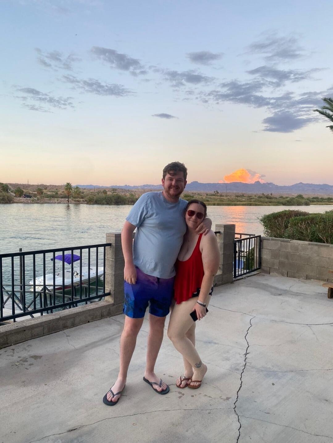 Peter visited Kayleena and a bunch of friends at the Cardaras' river house around the time of her 26th birthday.