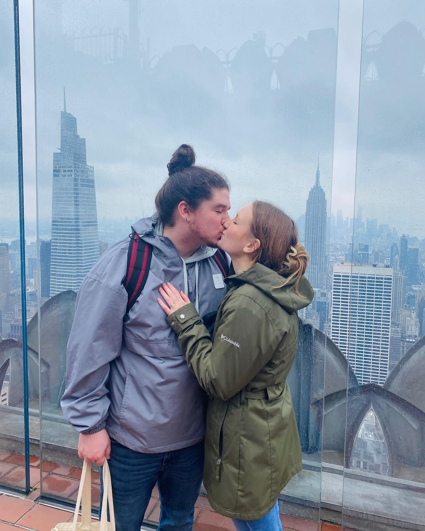 Got engaged! New York, New York