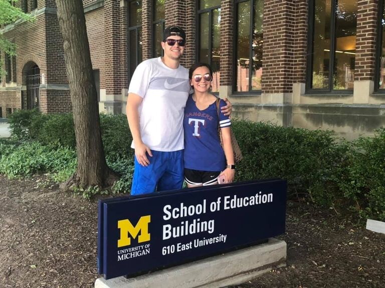 One of our first days in Michigan