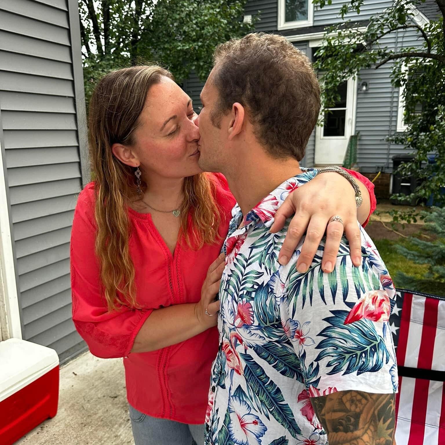 One beautiful day in August 2024, Justin had a surprise planned that would change our lives forever. During a "New Driveway Party" at the Oshkosh house, Justin popped the question and Jessica said 'Yes!' Who knew home renovation could be such a blessing?!